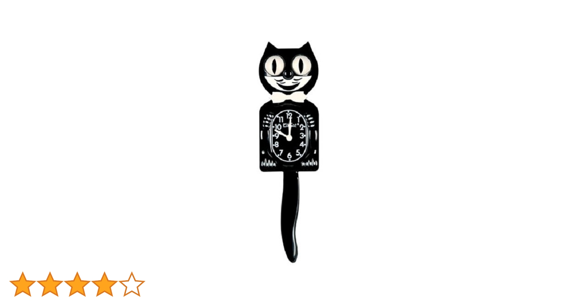 【中古】キットキャット　ウォールクロック　ホワイト 楽天市場】キット キャット クロック （ホワイトレディ） MADE